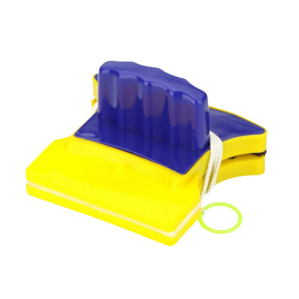Двостороння магнітна щітка для миття вікон Glass Wiper Жовтий/Синій (758835)