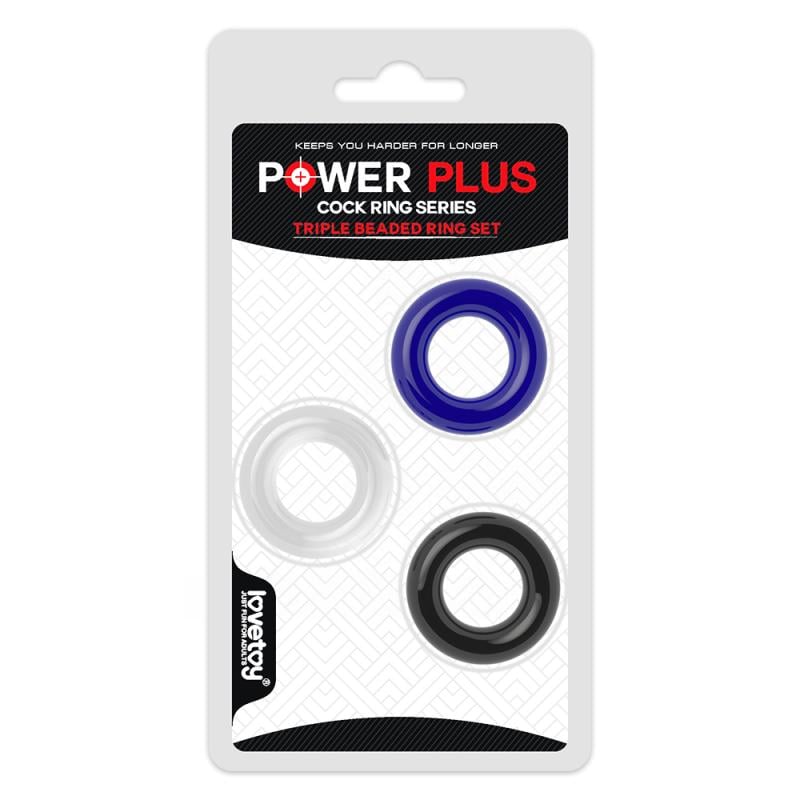 Набор эрекционных колец Power Plus Triple Donut Ring Set 3 шт. (1000058276)