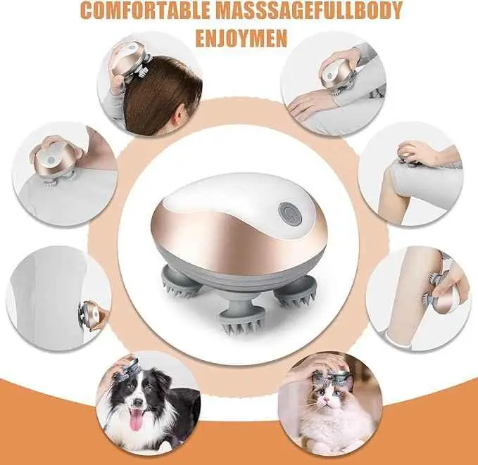 Массажер для головы и всего тела Smart Scalp Massager GX-608 с 4 головками (26404839) - фото 2 Массажер для головы и всего тела Smart Scalp Massager GX-608 с 4 головками (26404839) - фото 2