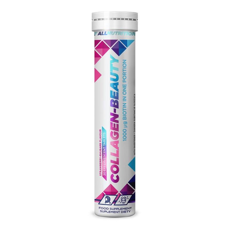 Коллаген AllNutrition Collagen-Beauty Клубника/Ревень 20 табл. (21439-01)