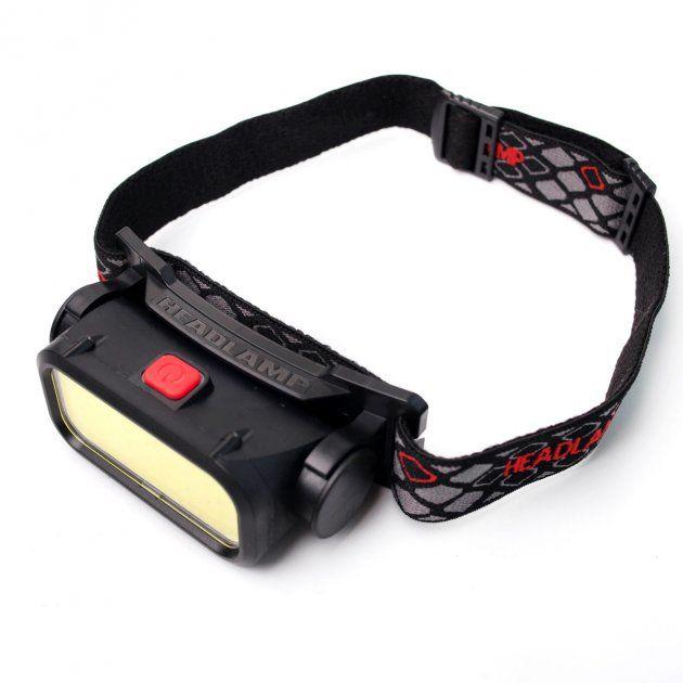 Фонарик налобный Rechargeable Headlamp BL-008 USB-C Белый/Красный свет (1010299-Black) - фото 3