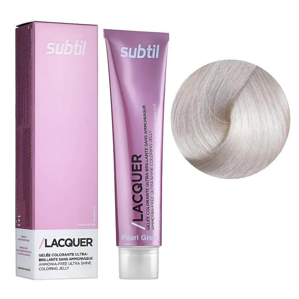 Краска гелевая безаммиачная для волос Subtil Lacquer Gris perle Серая жемчужина 60 мл