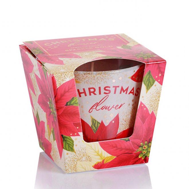 Свеча ароматическая Flora Christmas Flavours Sparkle Gold (28802)