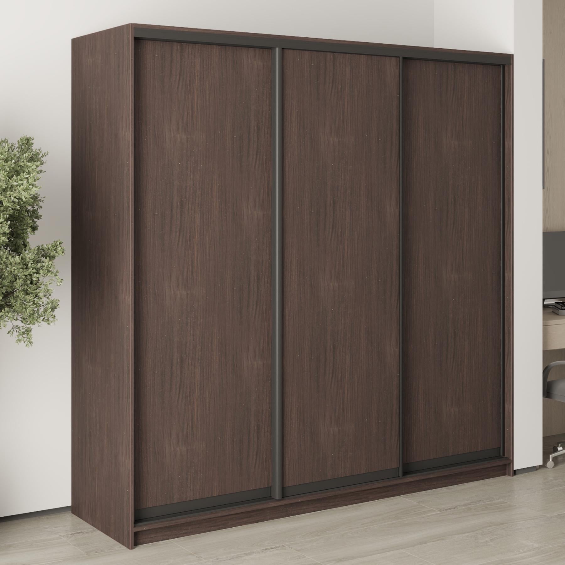 Шкаф-купе трехдверный MebelStar Стандарт BG 3ДСП 210x45x210 см Дуб ристрето (MBS-8295)