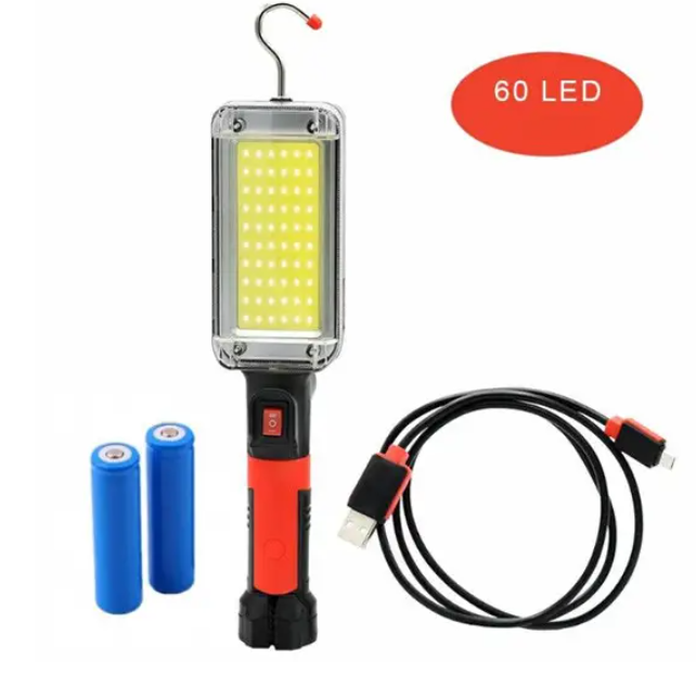 Ліхтар акумуляторний з гачком та магнітом 8859 60 LED для СТО 2x18650 (1700163870) - фото 9 Ліхтар акумуляторний з гачком та магнітом 8859 60 LED для СТО 2x18650 (1700163870) - фото 9