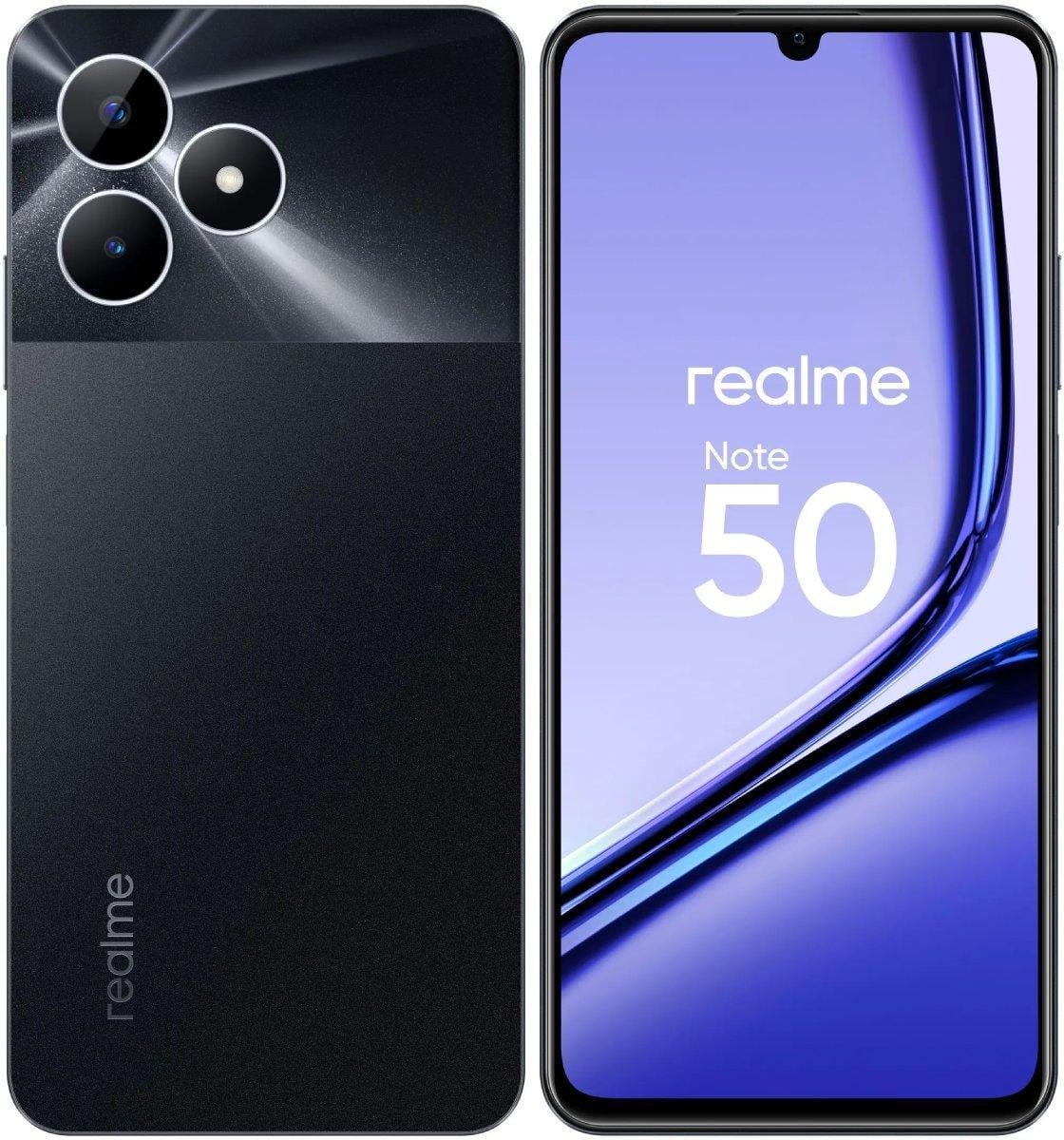 Смартфон Realme Note 50 3/64 Гб Global Version Black - фото 1