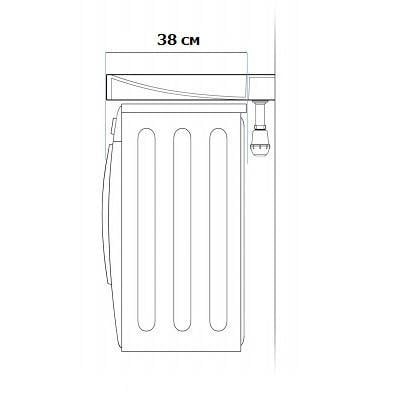 Умивальник на пральну машину акриловий Redokss San FOBOS 60х50 см - фото 7 Умивальник на пральну машину акриловий Redokss San FOBOS 60х50 см - фото 7