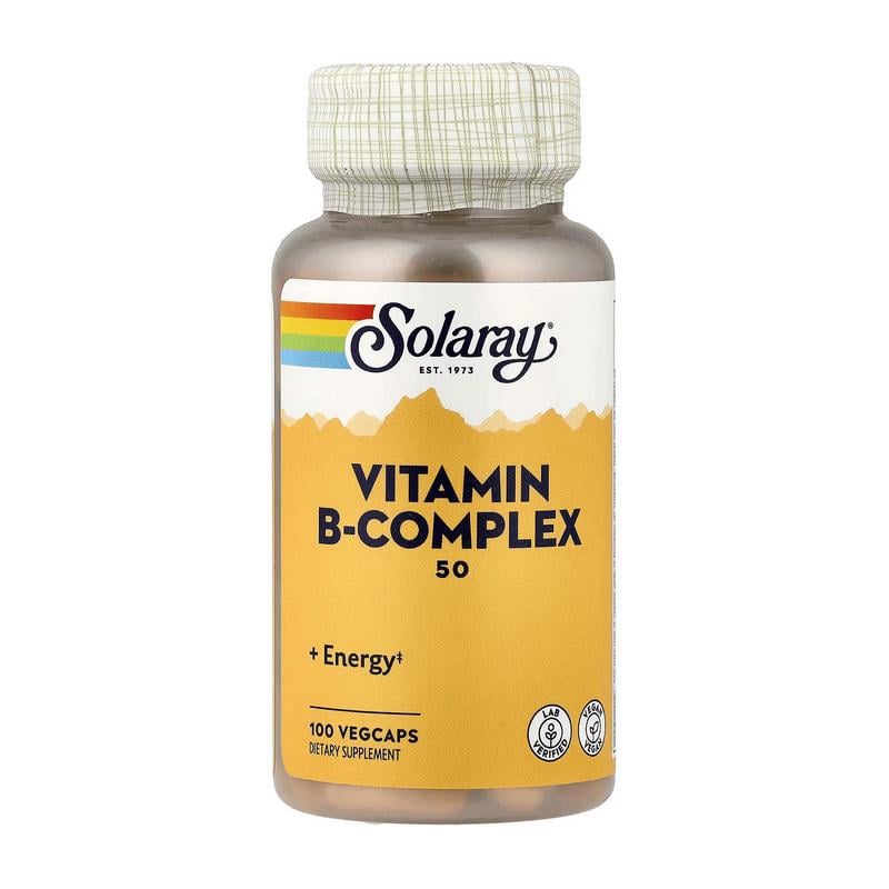 Витамины группы B-50 Solaray Vitamin B-Complex 50100 вер. капс.