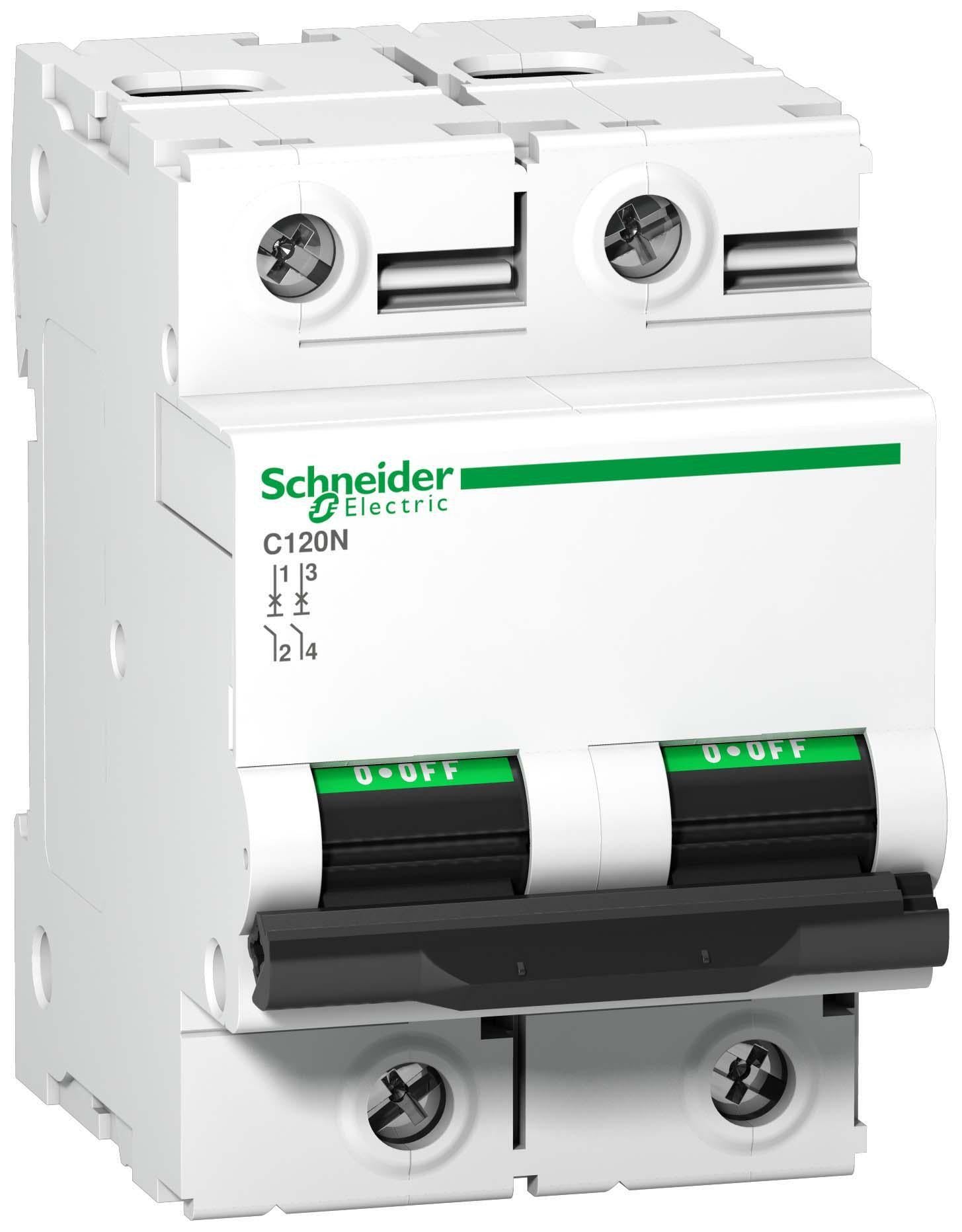 Автоматичний вимикач Schneider Electric C120N C 2P 80A (A9N18361)