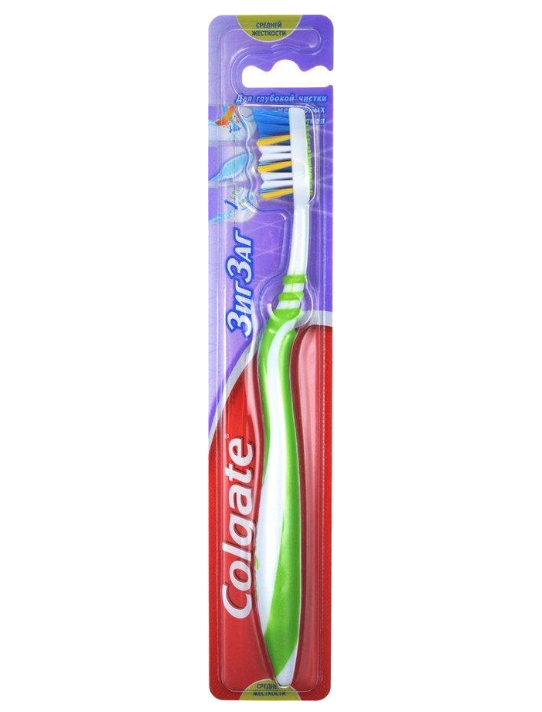 Зубна щітка Colgate Зіг Заг Плюс середня 1 шт. (7610196003544)