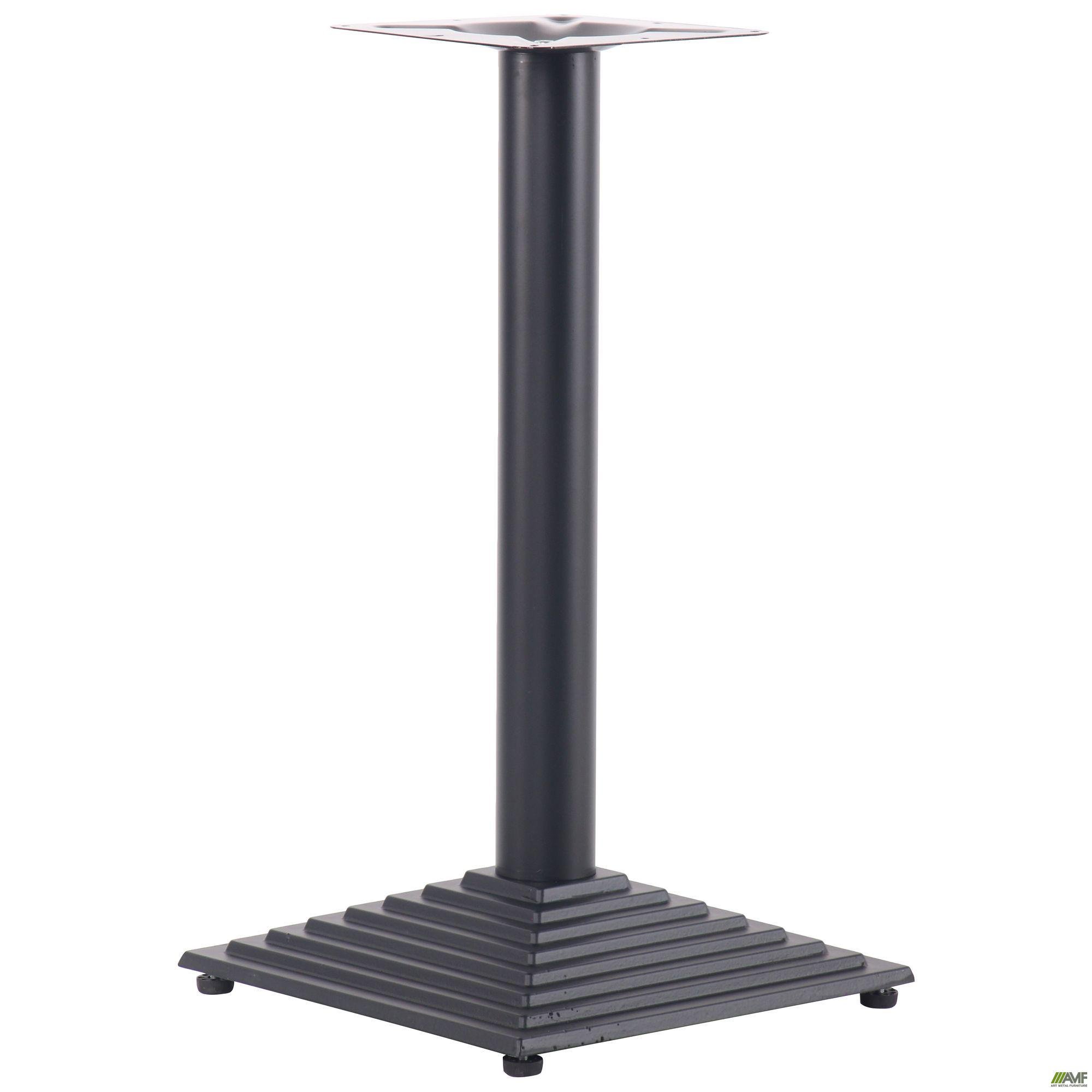 База AMF Piramida Lux для стола 720x240x400 мм чугун Черный