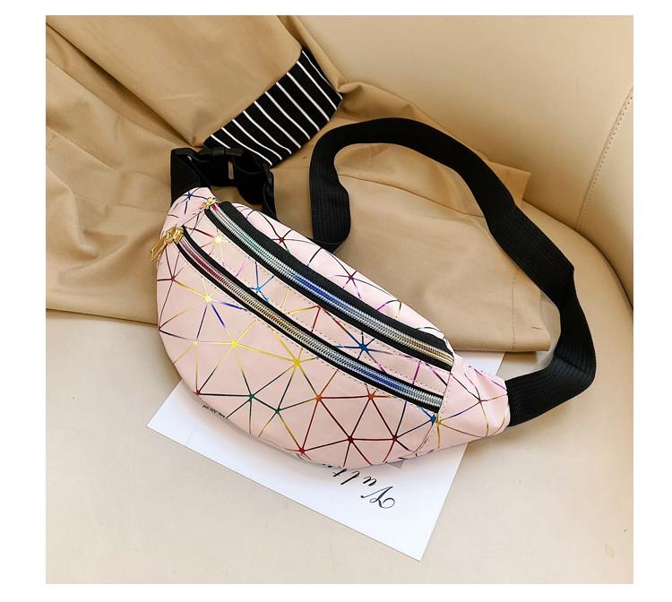 Бананка жіноча геометрія Рожевий (1148659455)