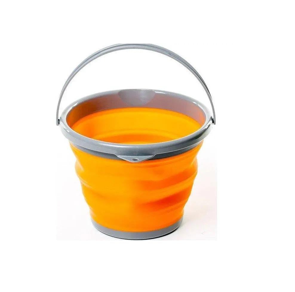 Ведро силиконовое Tramp складне 5 L  Оранжевый (TRA-TRC-092-ORANGE)