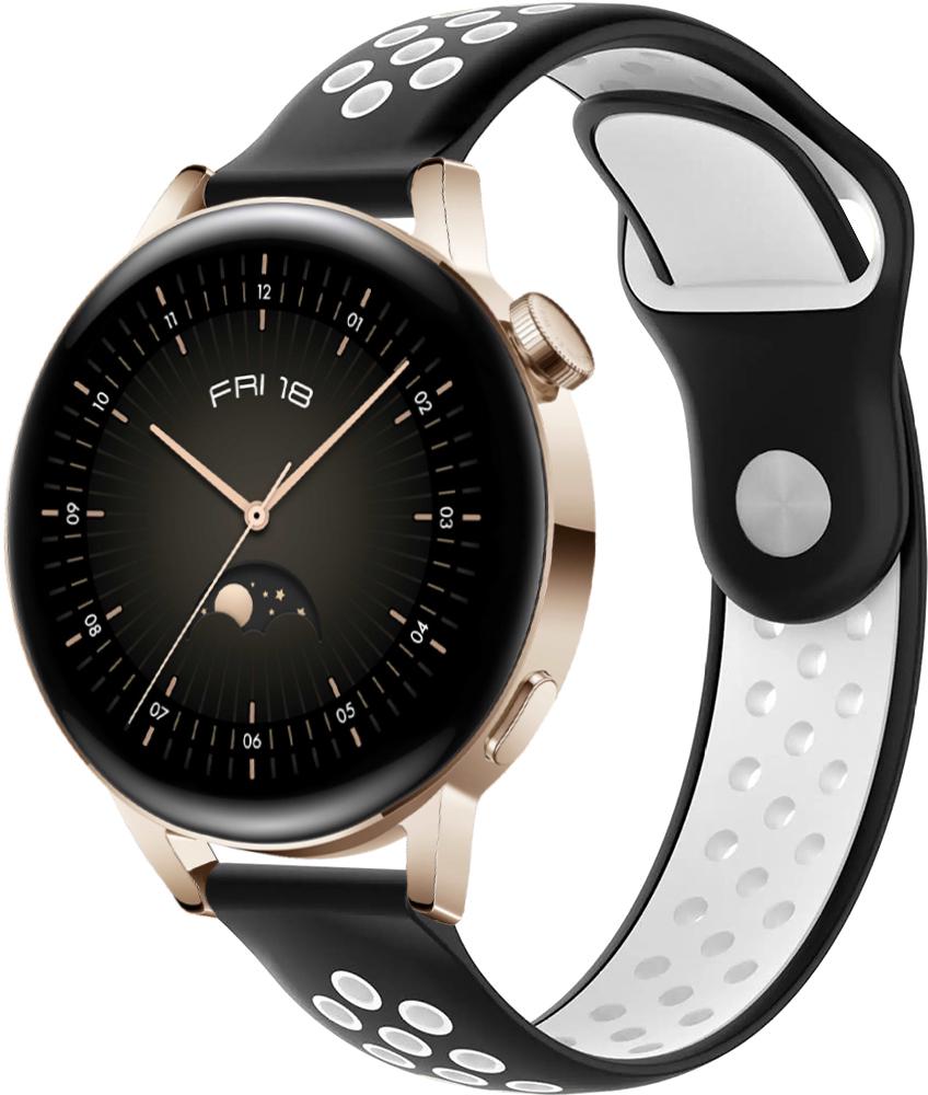 Ремешок Sport для Huawei Watch GT3 42 мм Black/White (26248-1E)