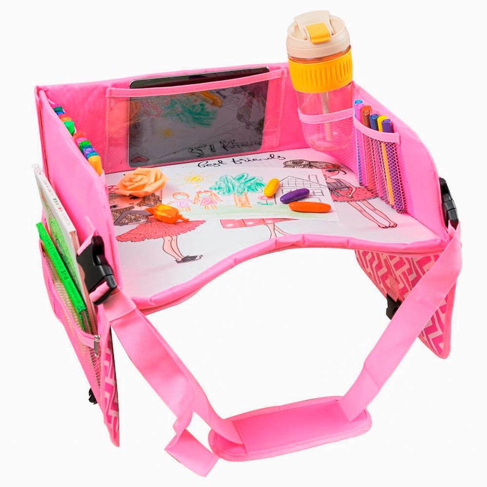 Органайзер для автокрісла дитячий LoveYouHome в машину складаний Рожевий (59068)