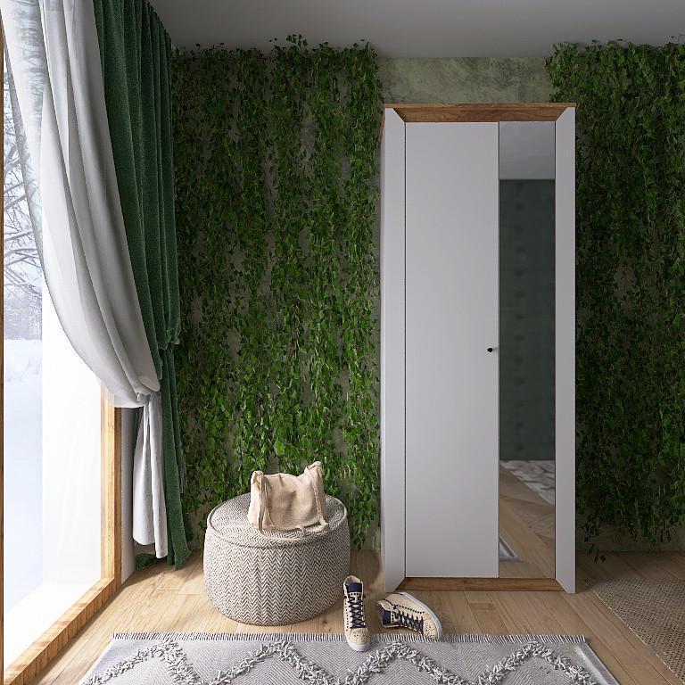 Шкаф гардеробный Еверест Нордик-80 80х38х205 см Дуб крафт золотой/Белый (EVR-20656)