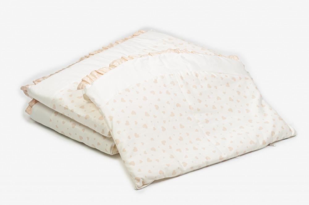 Защитный бампер для детской кроватки Twins Romantik Бежевый (T5188)