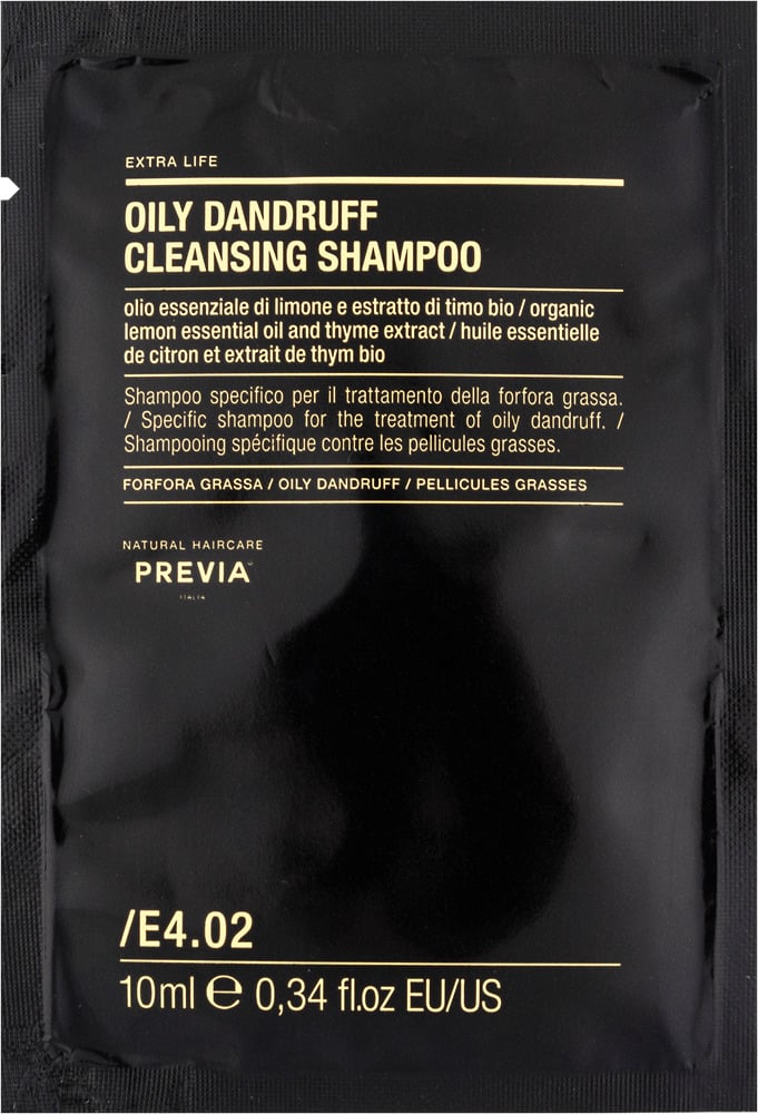 Шампунь очищувальний PREVIA E4.02 Oily Dandruff Cleansing Shampoo проти жирної лупи 10 мл (12327)