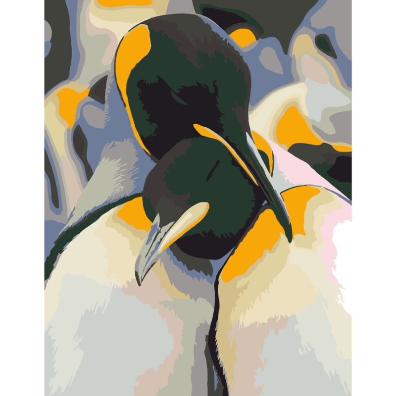 Картина по номерам Rosa Пара пингвинов 35х45 см (Az-218882)