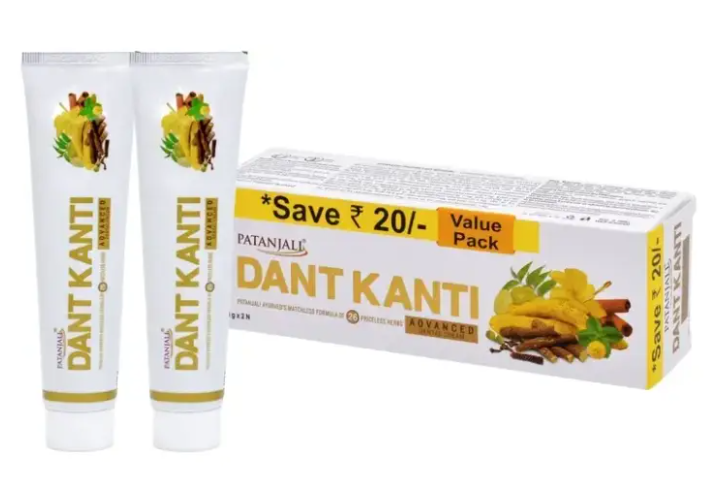 Набор кремов для зубов Patanjali Дант Канти Advanced 2 ед./100 г (32123854) Набор кремов для зубов Patanjali Дант Канти Advanced 2 ед./100 г (32123854)