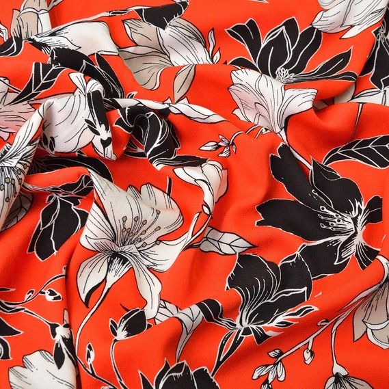 Ткань штапель IDEIA Belmondo Гордена 1,45 м Цветочный (2200004183206)