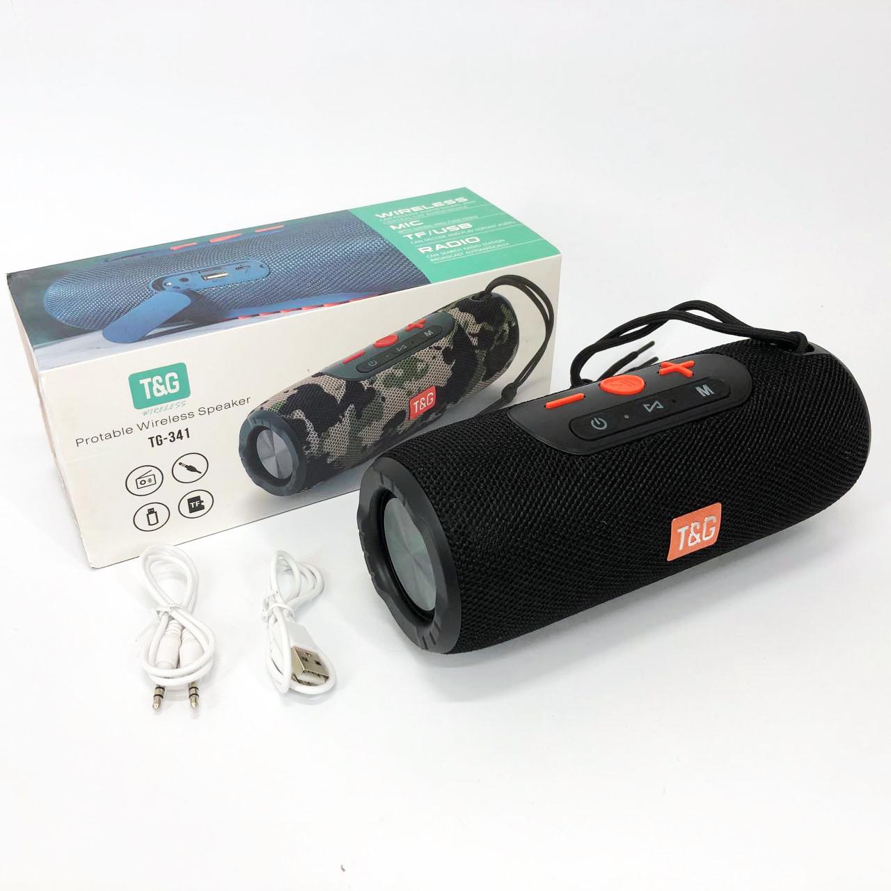 Портативна колонка Bluetooth TG341 зі шнурком Чорний - фото 10 Портативна колонка Bluetooth TG341 зі шнурком Чорний - фото 10