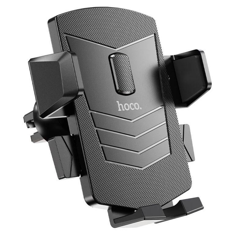 Держатель для телефонов в машину Hoco CA86 Davy one-button air outlet car holder Black (24859)