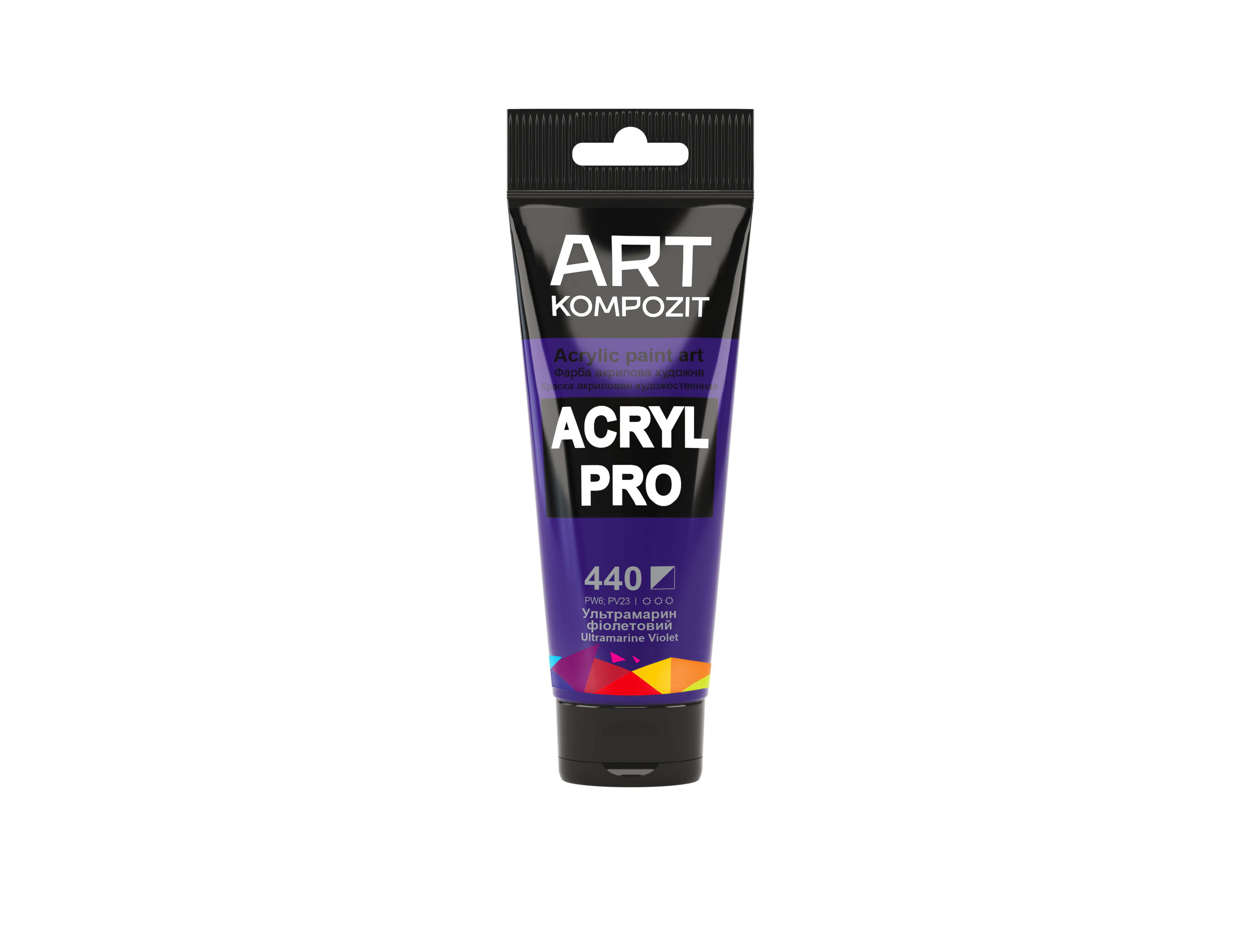 Краска художественная ART Kompozit Acryl PRO 440 Туба 0,75 мл Ультрамарин фиолетовый