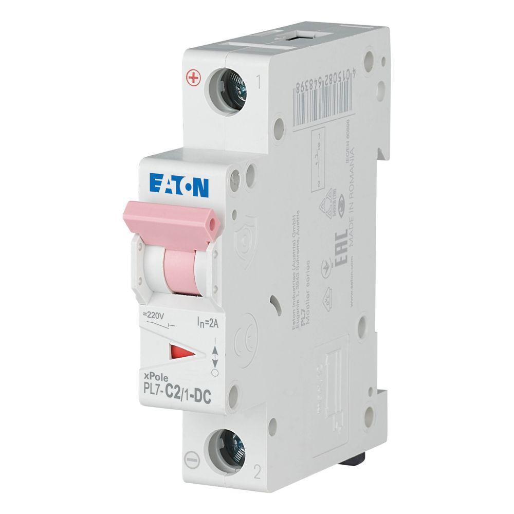 Автоматический выключатель постоянного тока Eaton однополюсный PL7-C2/1-DC (264883)