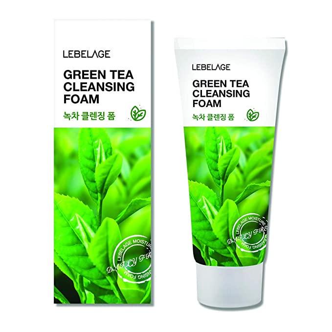 Пенка для умывания Lebelage Cleansing Foam Green Tea с зеленым чаем 100 мл (8809540513979) - фото 2