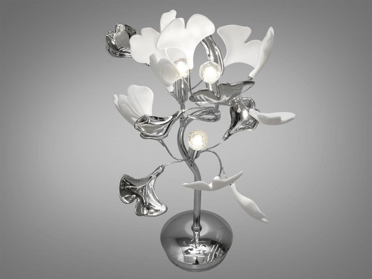 Настільна лампа з керамічними елементами на 3 лампи Хром (7161-3THR-LS) - фото 4