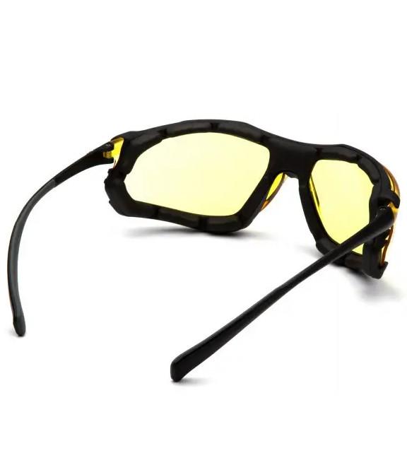 Окуляри захисні із ущільнювачем Pyramex Proximity amber Anti-Fog Жовтий - фото 4