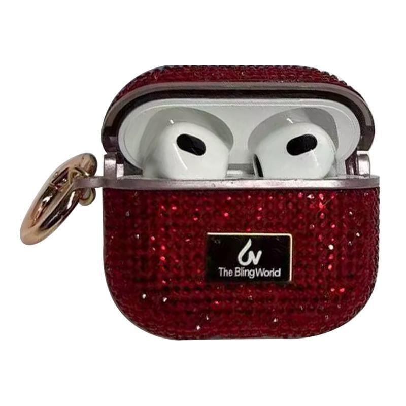 Чохол Bling World Rock Diamond для навушників AirPods Pro/Airpods Pro 2 Червоний (00000057527_7)