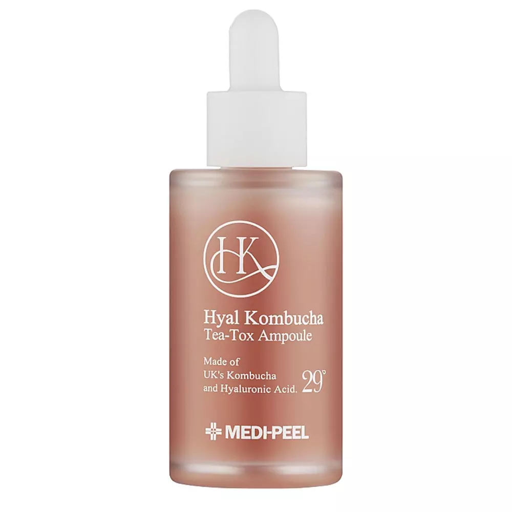 Сироватка для обличчя відновлювальна Medi Peel Hyal Kombucha Tea-Tox Ampoule з 70% комбучі та церамідами (Т000168)