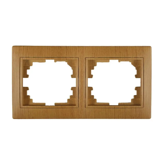 Рамка двойная Lezard Mira Дуб классический матовый (26030430)