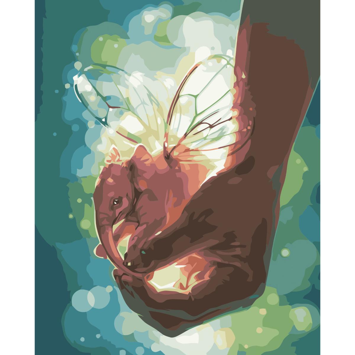 Картина по номерам Strateg Волшебный слоник 40x50 см (VA-3723)