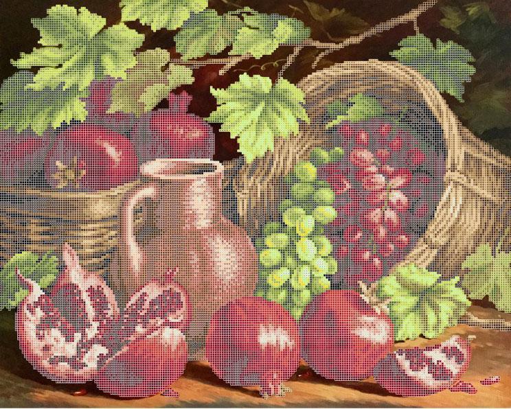 Вышивка бисером Гранаты ПН-035 39,5х50 см