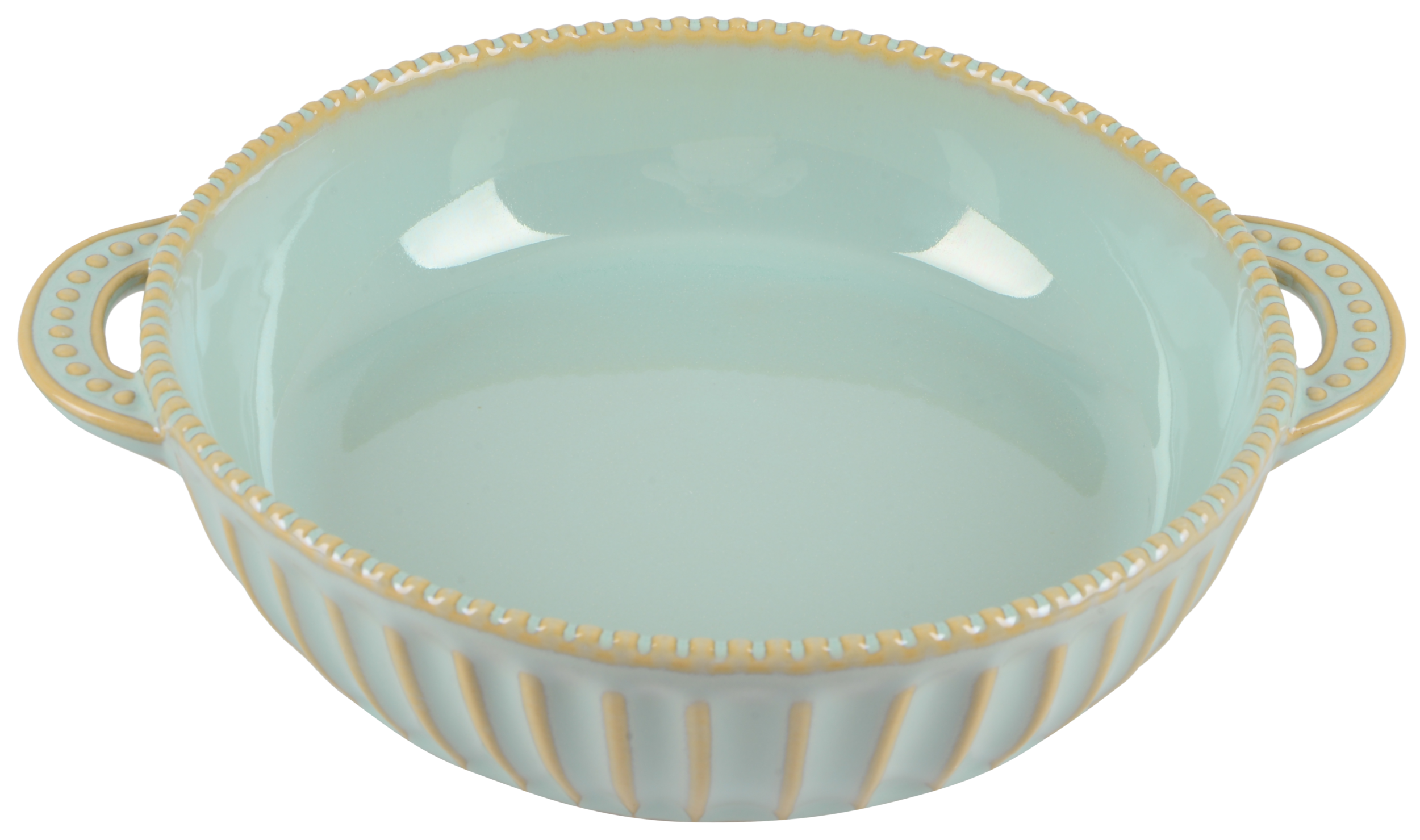 Форма для выпечки Limited Edition Allegra Oliva круглая керамическая 25,5x21x5,5 см (GJH012-25-2-131)