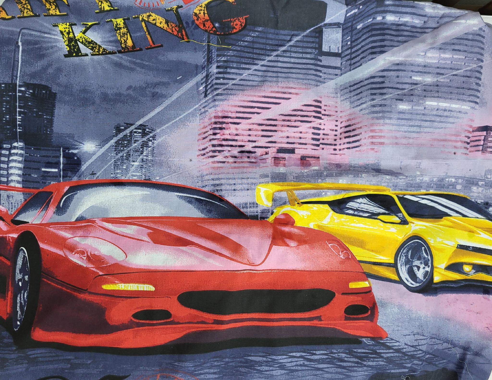 Простынь на кровать Машины 80х200 см (1505) Простынь на кровать Машины 80х200 см (1505)