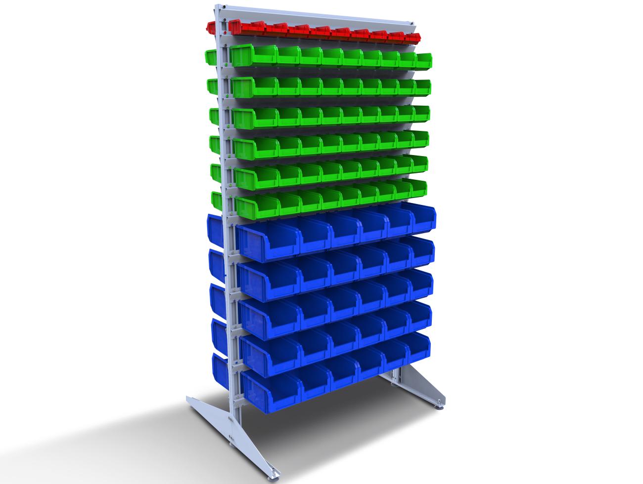 Стелаж для метизів двосторонній DS-18/7 700x1800x1000 мм (120028)