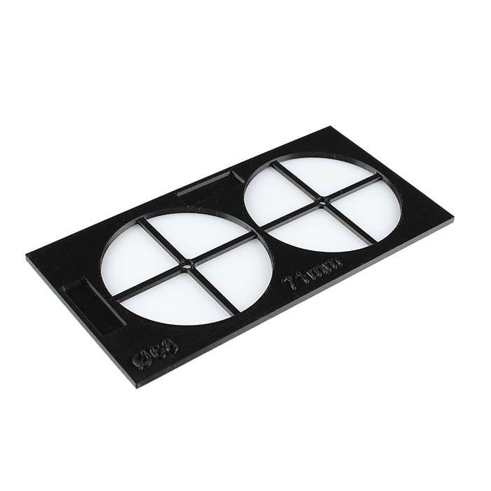 Кондуктор для разметки розеток/подрозетников и настенных переключателей на 2 розетки (433802)