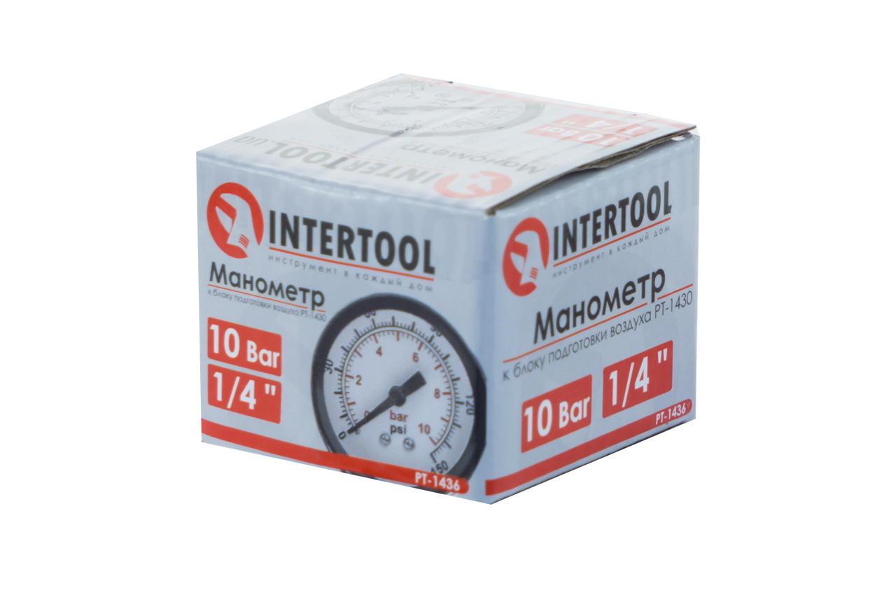 Манометр Intertool 1/4" (PT-1436) - фото 3