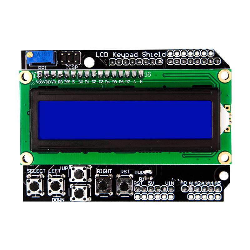 Модуль LCD Keypad Shield с дисплеем 1602 I2C для Arduino - фото 1 Модуль LCD Keypad Shield с дисплеем 1602 I2C для Arduino - фото 1