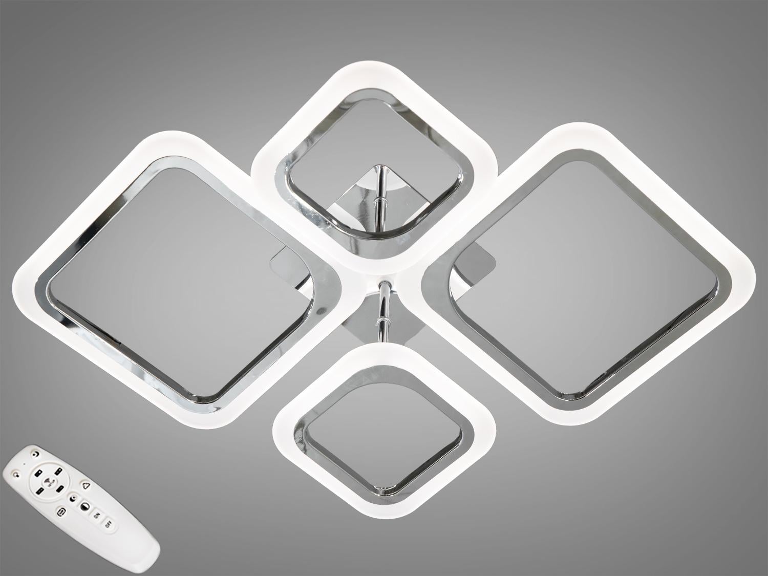 Люстра LED Diasha 52W A8060/2+2HR Хром