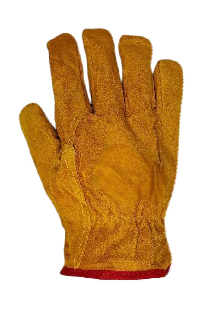 Перчатки рабочие сварщика пятипалые зимние на меху Желтый (485) - фото 2 Перчатки рабочие сварщика пятипалые зимние на меху Желтый (485) - фото 2