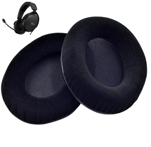 Амбушюри для навушників велюрові HyperX Cloud 2/Cloud Drone/Cloud Core/Cloud Flight/Cloud Pro/CloudX/Cloud Stinger 2 (2703086497) - фото 2