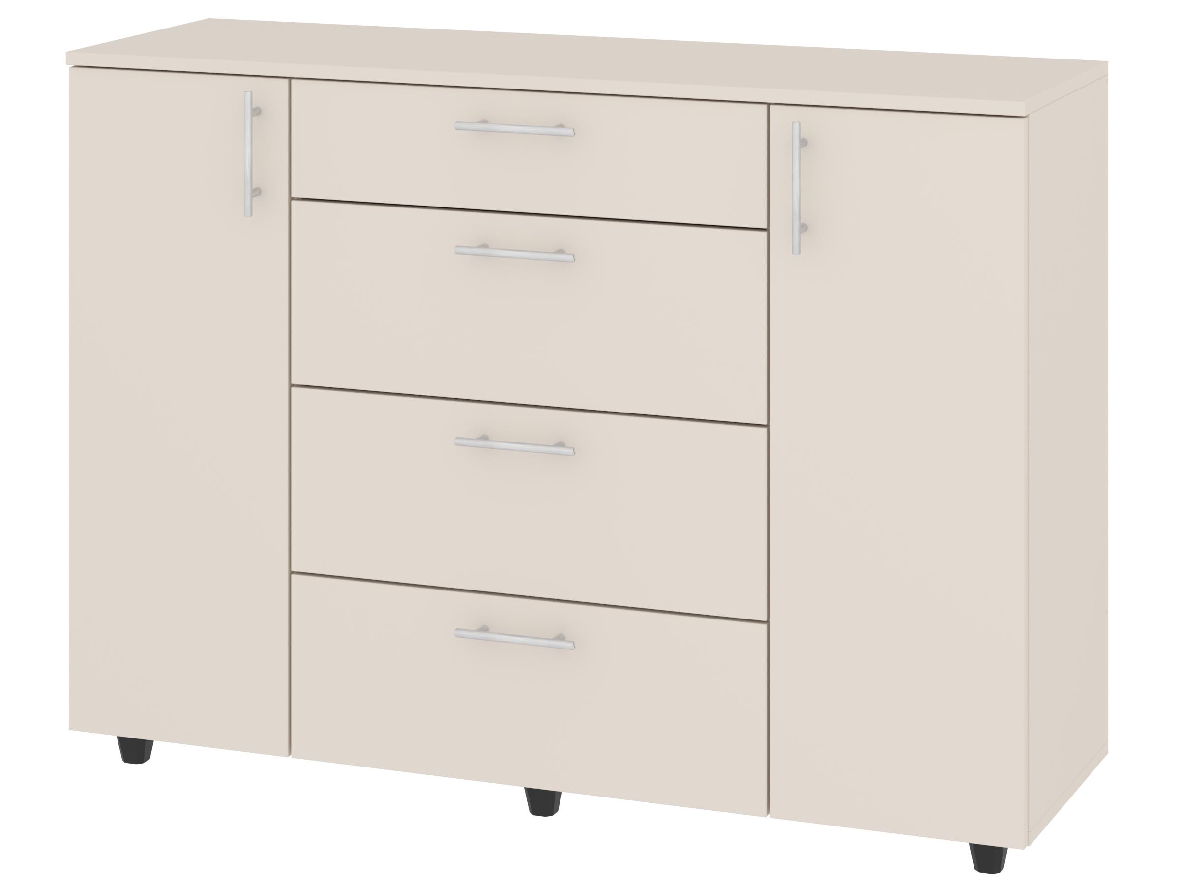Комод с ящиками PEHOTIN Милана К-2+4 ДСП 120х38х87,4 см Кашемир (PN-100438)