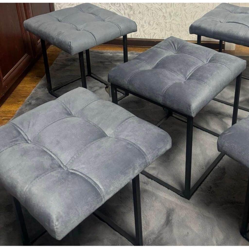 Пуф-трансформер Квадро Куб 5в1 Смарт 16 47х47х44 см Сірий - фото 6