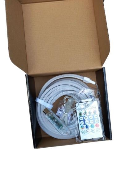 Светодиодная лента неоновая Bluetooth управления с пульта и телефона USB RGB 5250 5 м (36700806)