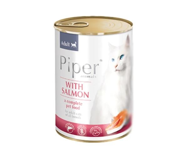 Консервы для котов Dolina Noteci PIPER с лососем 400 г